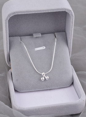 925纯银迷你小樱桃蛇骨链2025新款项链ins风韩系简约气质轻奢刻字