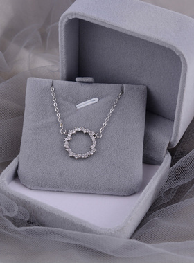 蓝色大海传说纯银项链女