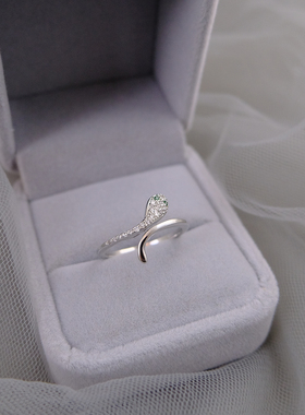 925纯银复古蛇形戒指女时尚