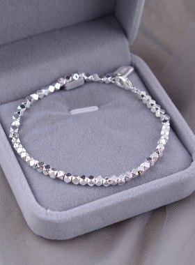 925纯银手链碎银几两百搭森系