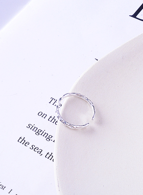 s925网红款日韩个性潮人气质戒指