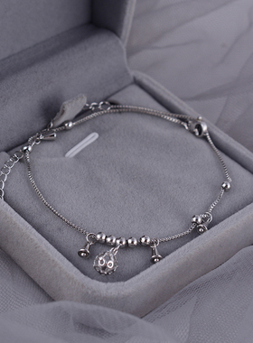 宫铃铛脚链小众设计时尚