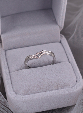 925纯银连理枝清凉戒指女一对