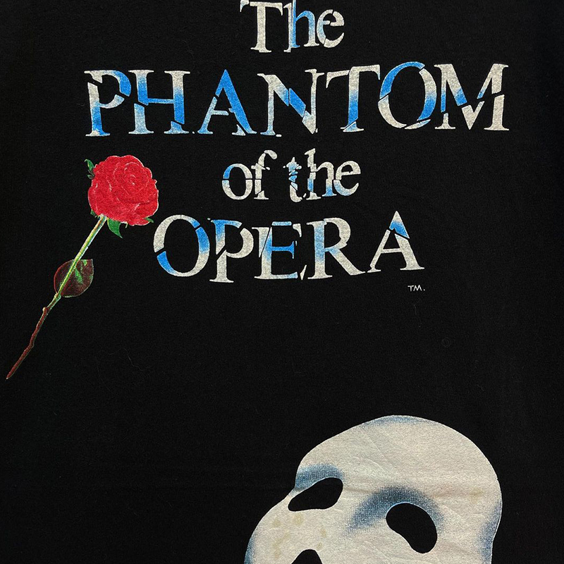 致敬Phantom of opera Kanye歌剧魅影侃爷同款面具短袖男女T恤潮-图0