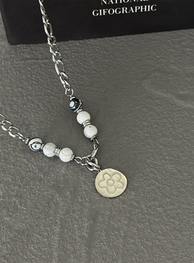 钛钢项链串珠情侣朋克嘻哈复古