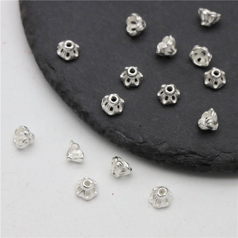 50个价保色合金6mm缠枝珠托小帽子diy古风发簪步摇玉簪花材料,淘宝优惠券,粉丝福利购,淘宝优惠卷