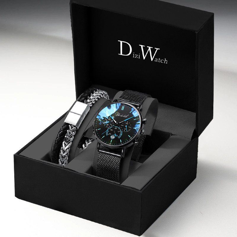 男款初中高中潮流防水夜光石英表 卡之蓝手表国产腕表