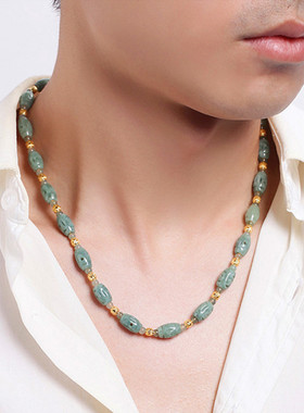 天然翡翠A货玉佩吊坠项链