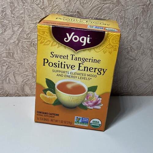 现货Yogi Tea甜橘正能量原生天然草本补充剂绿色马黛制成提升能量 - 图2