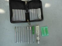 Stock Old Goods Sky Lake Board Test Electric Type Multipurpose Combined Screwing Test Pen Type Head Changing Head Screw Driver Home Leather Bag Tool