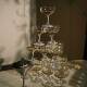 Champagne tower glass wedding supplies hotel supplies glass goblet classic martini glass cocktail glass