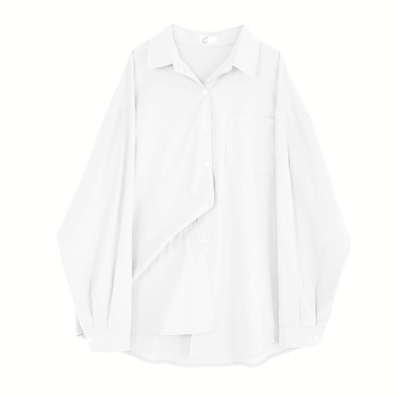 牛油果绿女泡泡袖长袖宽松百搭衬衫 帕奴丝衬衫