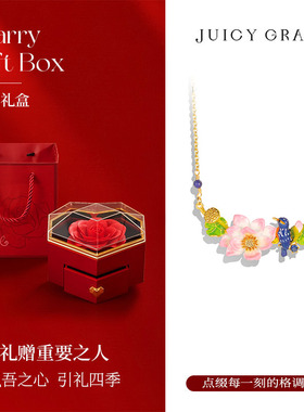 粉色荷花翠鸟珐琅项链女夏