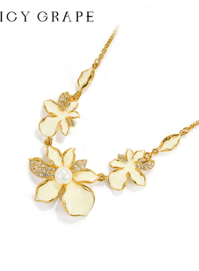 【绽放】气质优雅花朵项链女