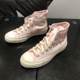 Converse cherry blossom pink embroidered canvas shoes