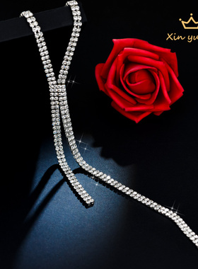 满钻韩国百搭配饰毛衣链网红同款