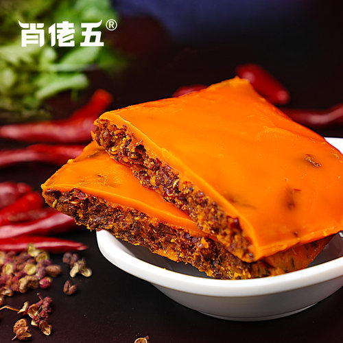肖佬五重庆麻辣烫底料商用正宗四川牛油火锅小包装整箱150g*60袋 - 图1