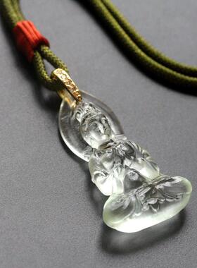 立体南无观音菩萨吊坠男女款佛像项链寺庙结缘饰品挂件