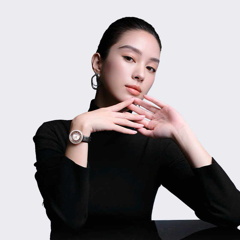 CIGA design玺佳【钻随心动】金色艺术腕表女士石英表 生日礼物 - 图2