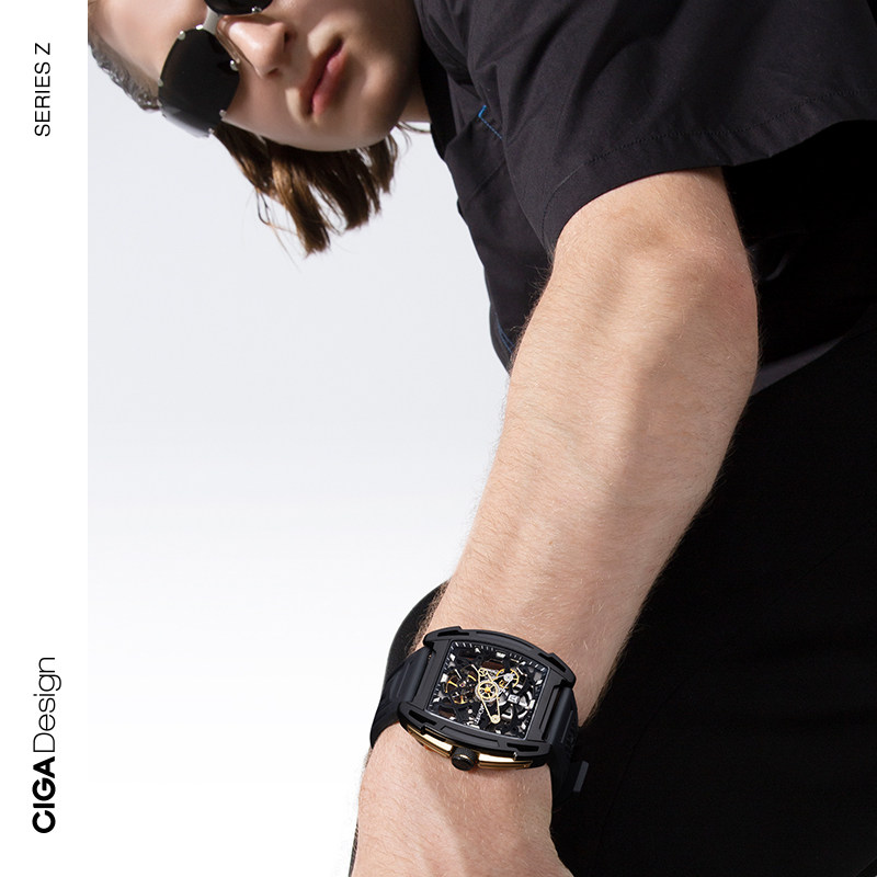 坦克SUV联名款CIGA design玺佳机械表Z系列锋芒探索时尚男士手表