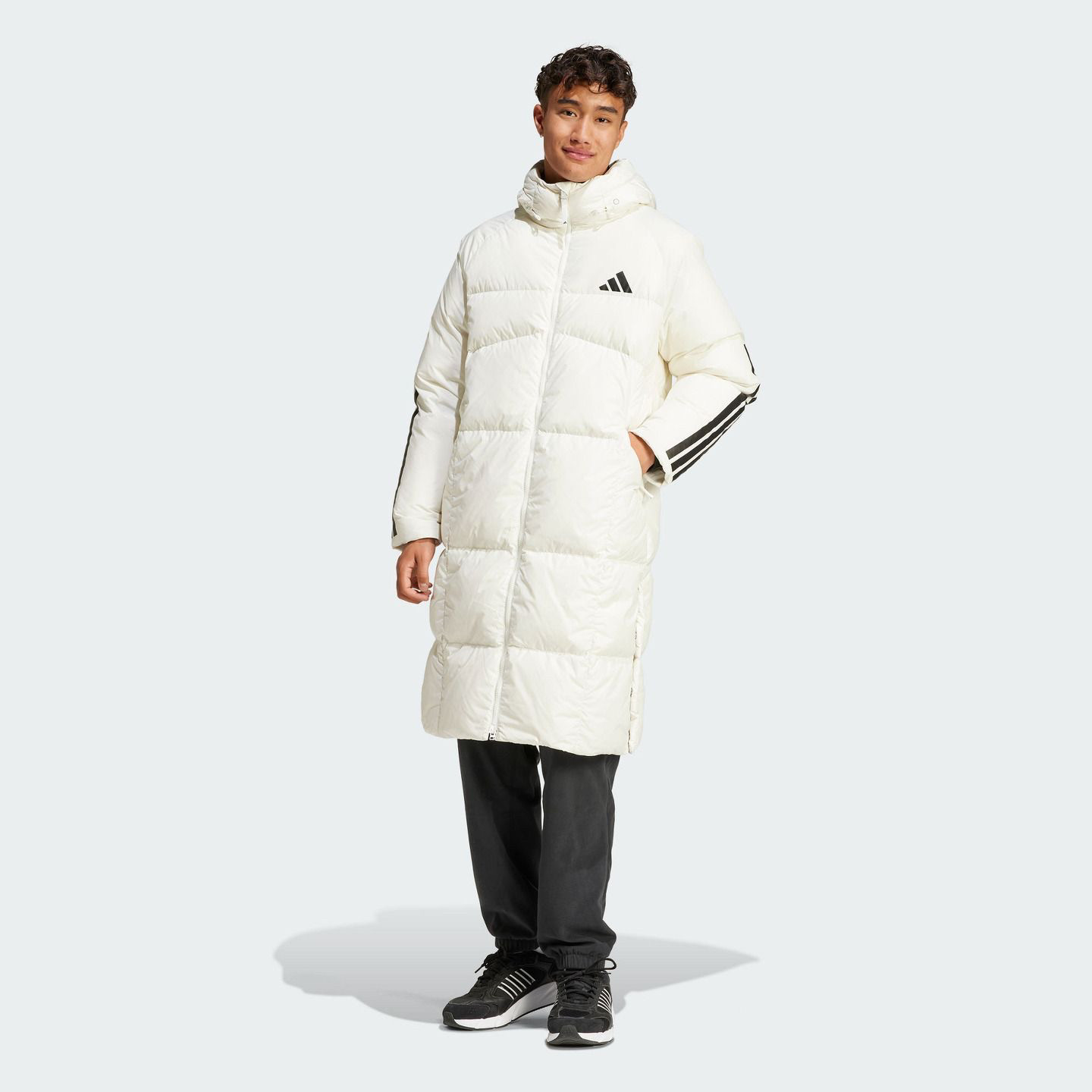 阿迪达斯男女同款600蓬羽绒衣外套三条杠长款羽绒服 JG3838,淘宝优惠券,粉丝福利购,淘宝优惠卷