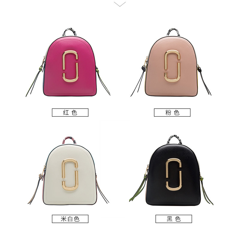 2020年新款女ins风真皮贝壳双肩包 艾尚妮箱包双肩背包