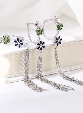 diy葫芦配件流苏银夹吊坠扣