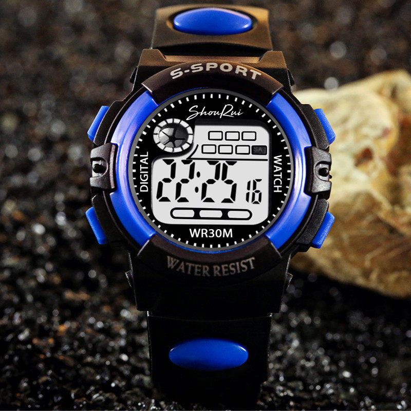 防水夜光小学生男童女童运动电子表 首瑞国产腕表