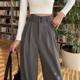 Drapey high waist 2024 spring new style straight casual pants