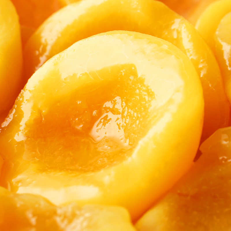 大连黄桃罐头425gx5大罐即食桃子零食新鲜整箱桃罐头老式水果罐头