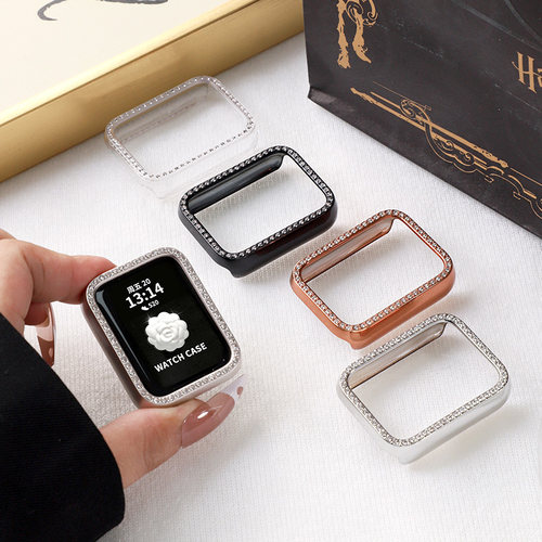 适用于小米手环9pro保护壳表带仿钻镂空半包表壳xiaomi8pro全包保护套壳膜一体防摔耐磨钢化膜运动9pro配件 - 图1