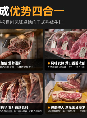 麦大厨牛排熟成快速解冻抑菌保鲜