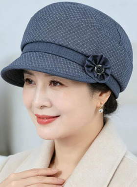 春秋中老年妈妈透气遮阳鸭舌帽