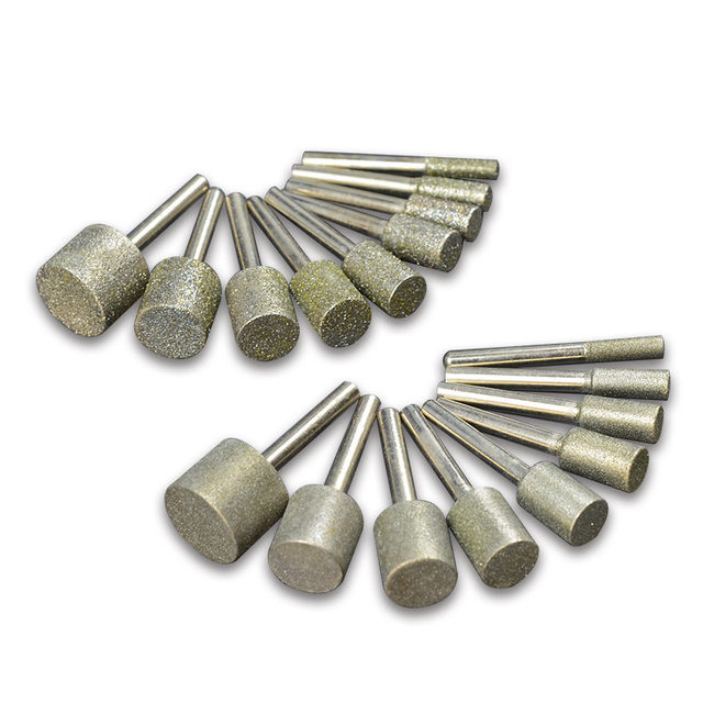 Jade peeling and grinding head cylindrical grinding head double Chen