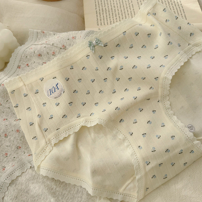 A类婴儿棉内裤碎花少女柔软透气中腰全棉加长底裆10A抑菌三角裤头,淘宝优惠券,粉丝福利购,淘宝优惠卷