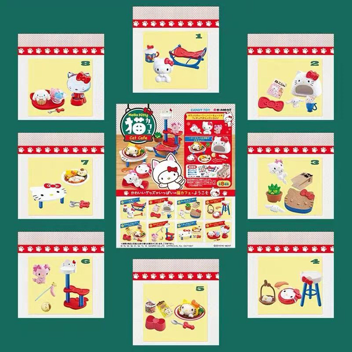 现货食玩凯蒂猫KT咖啡馆16年日常盒蛋场景小手办模型摆件公仔玩具,淘宝优惠券,粉丝福利购,淘宝优惠卷