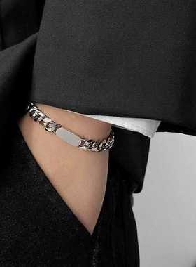 复古港风钛钢个性冷淡风男链条