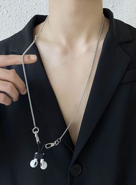 无线蓝牙耳机防丢链磁吸挂脖式