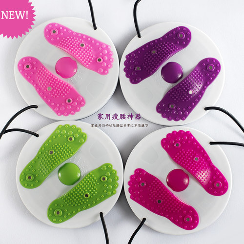 拉绳扭腰盘女塑身减肥运动转盘跳舞机瘦肚子家用健身器材瘦腰神器 - 图1