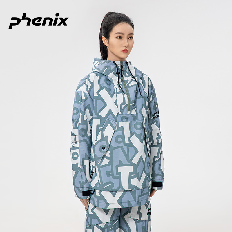 phenix菲尼克斯 X-NIX男女款单板滑雪服户外防风防水连帽套头卫衣 - 图2