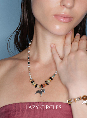 LAZY CIRCLES 旷野小马项链 原创小众设计复古毛衣链 默叙