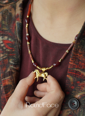 ROUNDFACE Alchemy Pony炼金天马串珠项链毛衣链 原创设计师 默叙