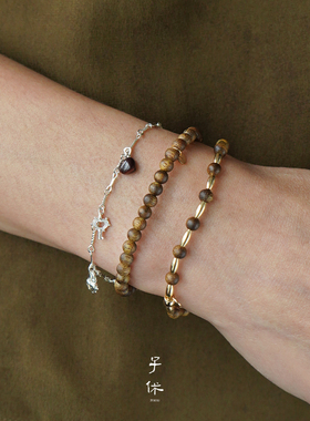 ZIXIU子休原创沉香金豆豆手链