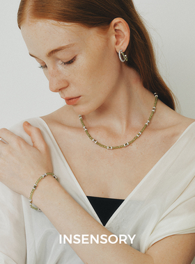 INSENSORY贝母串珠折影项链