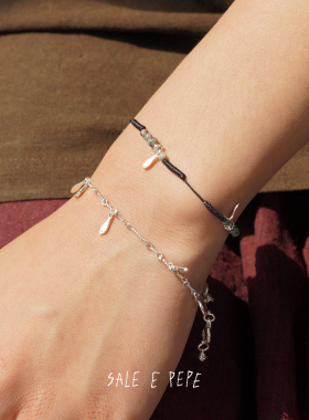 SALEEPEPE纯银小鱼编织手链