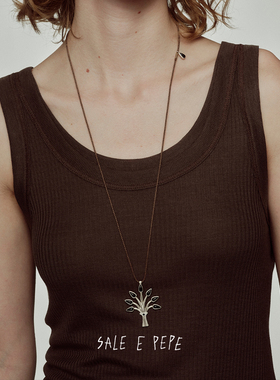 SALEEPEPE纯银神树长项链