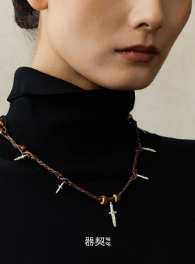 QIQI器契织芒编织项链