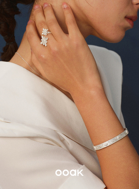 纯银镀金日落烟花雨雕金手镯