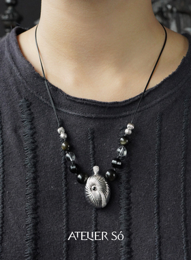 ATELIERSO香水瓶串珠长链