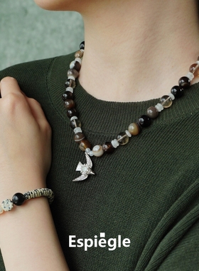 vega天然扁珠雏菊花朵手链